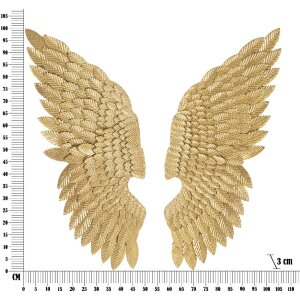 Mauro Ferretti nástěnný panel Ali Beauty Set 2 kusy 37,5x3x100 cm zlaté barvy