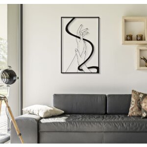 Mauro Ferretti nástěnný panel ruce 60x1x90 cm černý
