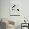 Mauro Ferretti nástěnný panel Elegantní žena 60x1x80 cm černý