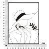 Mauro Ferretti nástěnný panel Elegantní žena 60x1x80 cm černý