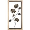 Mauro Ferretti Girish 30x2,5x60 cm hnědočerný nástěnný panel ze železa a MDF desek