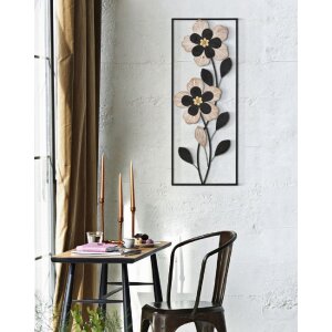 Mauro Ferretti nástěnný panel Divaker 27x2,5x70 cm hnědý černý