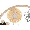 Mauro Ferretti Raffia nástěnný panel Ø50x3 cm hnědý černý