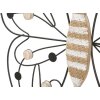 Mauro Ferretti nástěnný panel motýl 39,5x1,5x33,5 cm hnědý černý