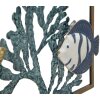 Mauro Ferretti nástěnný panel ryba 50,2x3,8x50,2 cm modrý zlatý