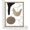 Mauro Ferretti nástěnný panel Astroy 60x2x80 přírodní MDF