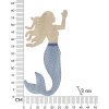 Mauro Ferretti nástěnný panel Sirena 30,5x2x60 cm modrý přírodní