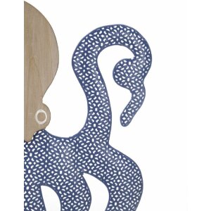 Mauro Ferretti nástěnný panel chobotnice 41x1,5x57 cm modrý přírodní