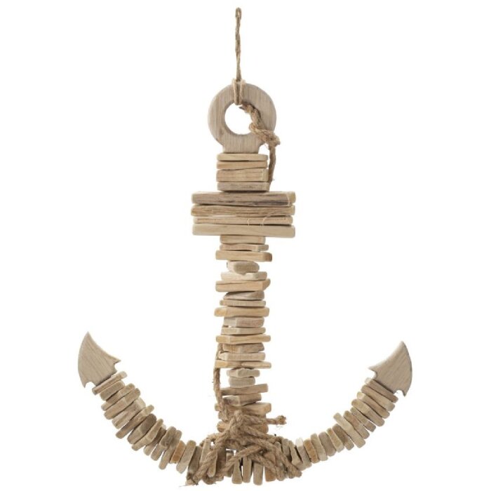 Mauro Ferretti Závěsná dekorace Anchor Nature 39x7x46 cm přírodní