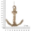 Mauro Ferretti Závěsná dekorace Anchor Nature 39x7x46 cm přírodní