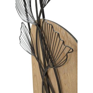 Mauro Ferretti nástěnný panel Tali 70x3x100 cm černohnědý