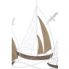 Mauro Ferretti nástěnný panel Adriatic 89,5x3,8x57,8 cm bílý hnědý
