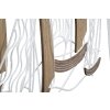 Mauro Ferretti nástěnný panel Adriatic 89,5x3,8x57,8 cm bílý hnědý