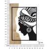Mauro Ferretti nástěnný panel Tribal 53x2x80 cm černohnědý