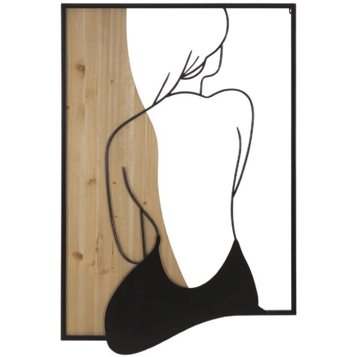 Mauro Ferretti nástěnný panel beauty 60x2x90 cm černohnědý