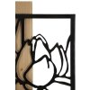 Mauro Ferretti nástěnný panel Lotus 60x2x90 cm černohnědý