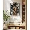 Mauro Ferretti nástěnný panel Lotus 60x2x90 cm černohnědý