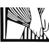 Mauro Ferretti nástěnný panel Fashionable 40x1,3x60 cm černý