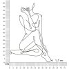 Mauro Ferretti nástěnný panel Yogi 60x1,3x80 cm černý