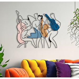 Mauro Ferretti nástěnný panel Jazz 70x1,3x60 cm vícebarevný