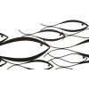 Mauro Ferretti nástěnný panel Fishy 100x1x35 cm černý