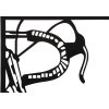 Mauro Ferretti nástěnný panel na kolo sada 3 ks po 40x1,3x60 cm černý