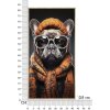 Mauro Ferretti nástěnná fototapeta koupelna šikana 42,5x2,8x82,5 cm černá oranžová