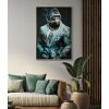 Mauro Ferretti nástěnná fototapeta Kongy 62x4x92 cm tyrkysově černá