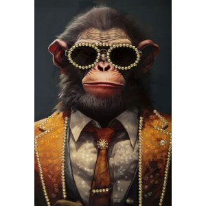 Mauro Ferretti nástěnná malba Monky...