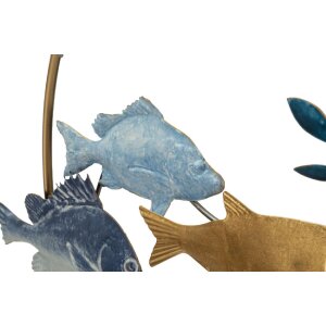 Mauro Ferretti nástěnný panel Marine 77x5x63 cm modrozlatý