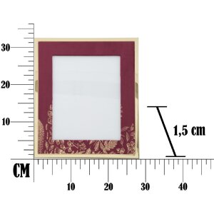 Mauro Ferretti rám na obraz Glam 20x25 cm bordó zlatý