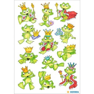HERMA Sticker Schmucketiketten DECOR Froschkönig 3...
