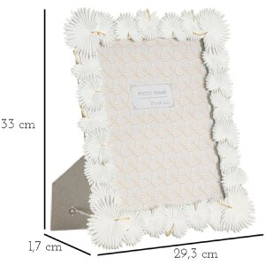 Mauro Ferretti rám na obraz palmový list 20x25 cm bílý