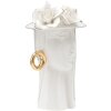 Mauro Ferretti Váza Woman Elegant 15x13,3x23,5 cm bílé zlato