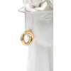 Mauro Ferretti Váza Woman Elegant 15x13,3x23,5 cm bílé zlato