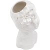 Váza Mauro Ferretti Young Lady 10,5x10x24,7 cm bílé zlato