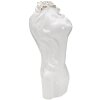Mauro Ferretti Váza Young Ladies Roses 10x14x26 cm bílé zlato
