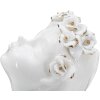 Mauro Ferretti Váza Young Ladies Roses 10x14x26 cm bílé zlato