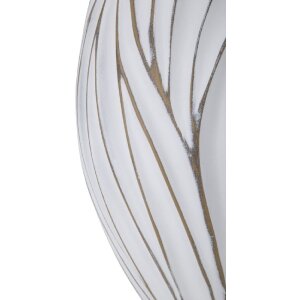 Mauro Ferretti Honduras váza Ø 27x41,5 cm bílá omytá