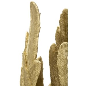 Mauro Ferretti váza s peřím 34,5x34x91 cm zlatá barva