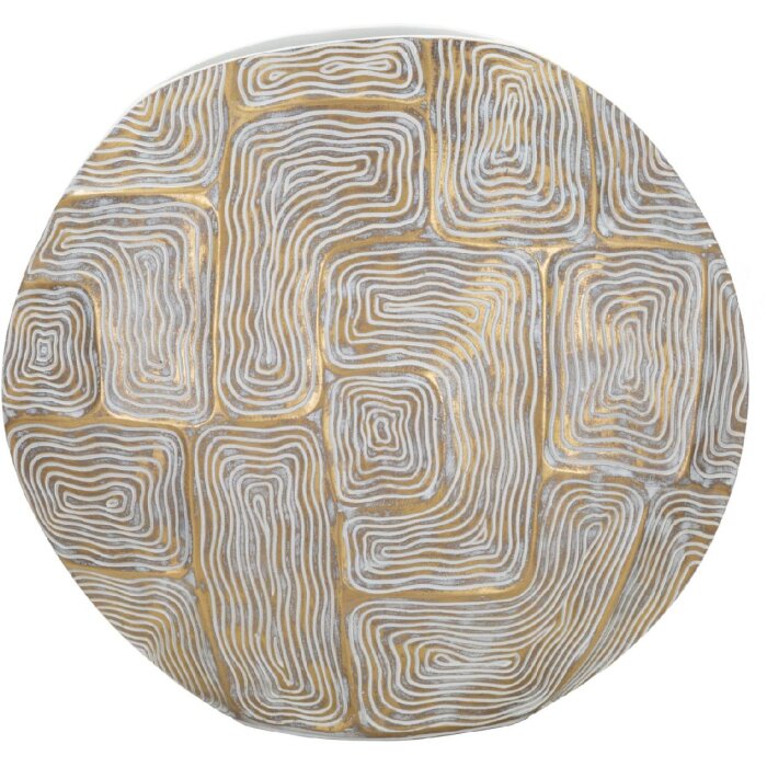 Mauro Ferretti Eklipsen váza 36x11x34,5 cm zlatá bílá