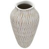 Mauro Ferretti Stiky váza Ø 22x44 cm zlatá bílá