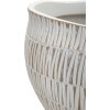 Mauro Ferretti Stiky cachepot Ø 30,5x24,5 cm zlatá bílá