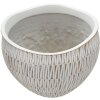 Mauro Ferretti Stiky cachepot Ø 30,5x24,5 cm zlatá bílá