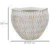 Mauro Ferretti Stiky cachepot Ø 30,5x24,5 cm zlatá bílá