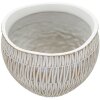 Mauro Ferretti Stiky cachepot Ø 26X20,5 cm zlatá bílá