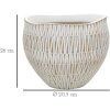 Mauro Ferretti Stiky cachepot Ø 26X20,5 cm zlatá bílá
