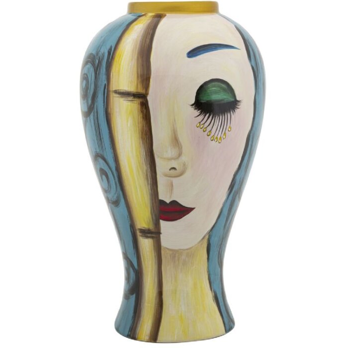 Mauro Ferretti váza art face Ø 28x50 cm vícebarevná
