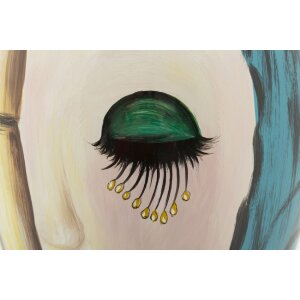 Mauro Ferretti váza art face Ø 28x50 cm vícebarevná