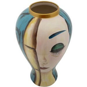 Mauro Ferretti váza art face Ø 28x50 cm vícebarevná